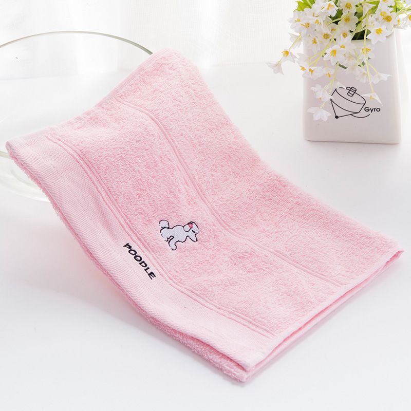 E3112 Children's Cotton Towel Animal Embroidery Face Towel