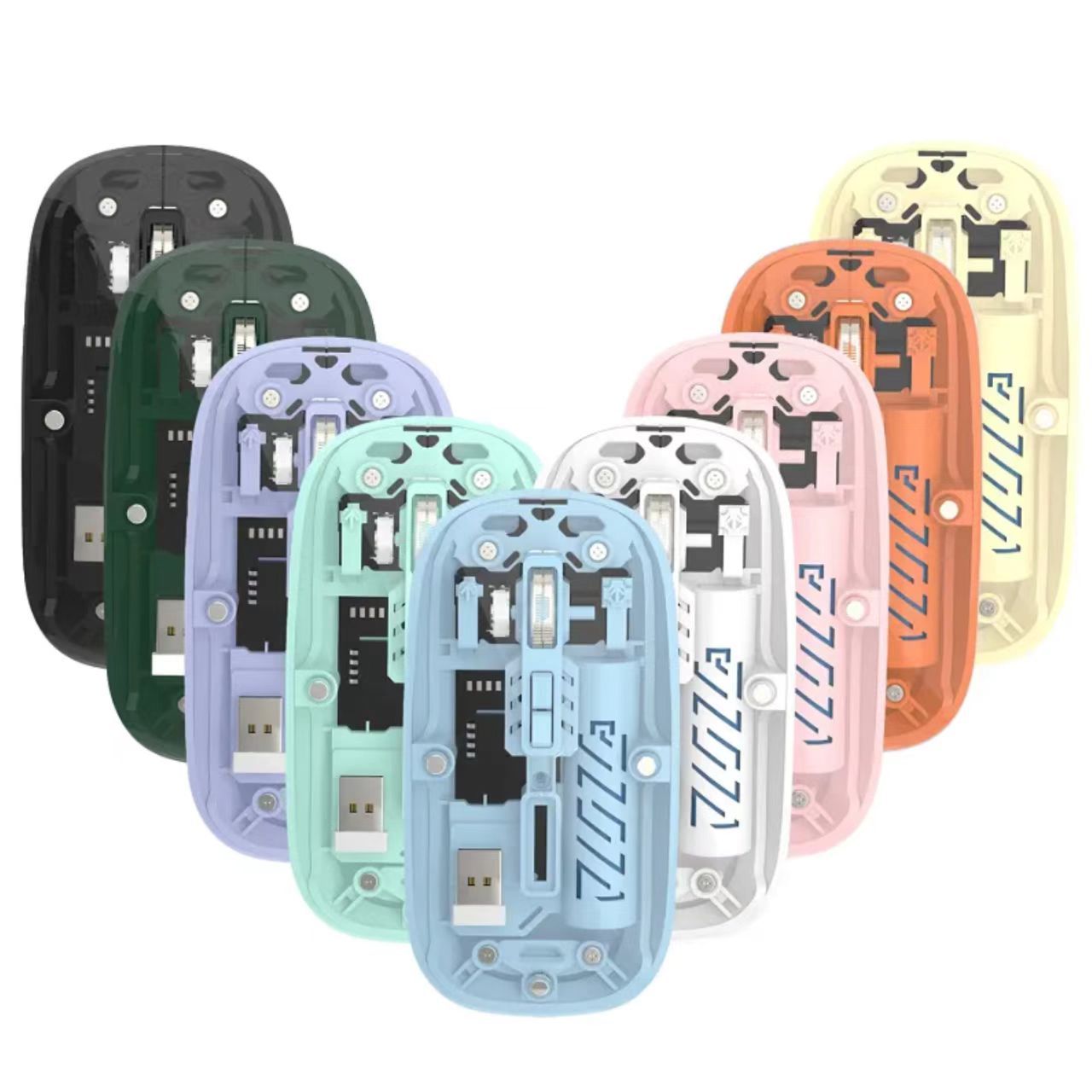 Transparent Wireless Bluetooth Mouse | Multi-Device & Silent 