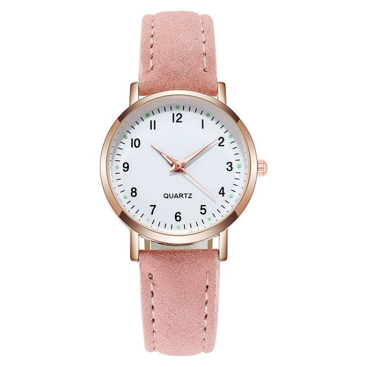 Female Luminous watch leisure time fashion girl Wrist watch Noctilucent light Belt Women's quartz watch CRRSHOP white red purple green blue black pink brown grey watch