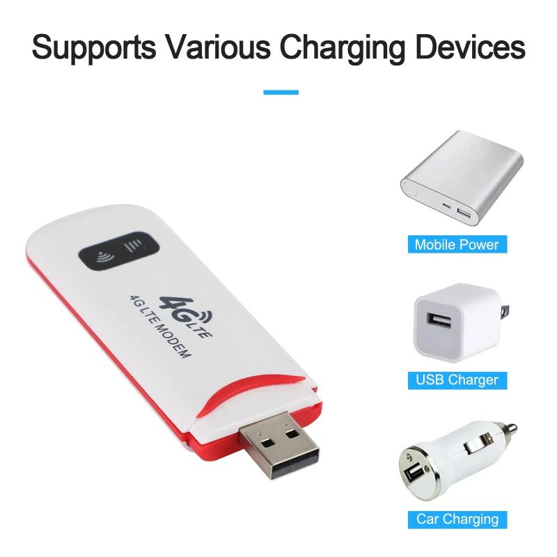 4G LTE Wireless USB MIFI/UFI Dongle Mobile Broadband 150Mbps Modem Stick 4G Sim Card Wireless Router Home Office Wireless WiFi Adapter