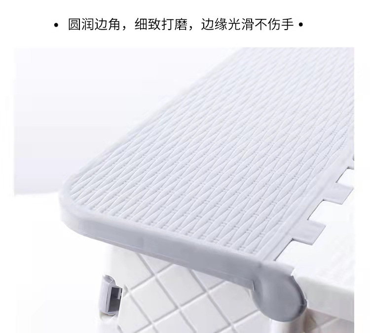 Folding Step Stool for Adults and Kids Holds Up to 300 lbs ,Non-Slip Folding Stools with Portable Handle, Compact Plastic Foldable Step Stool for Bathroom,Bedroom, Kitchen