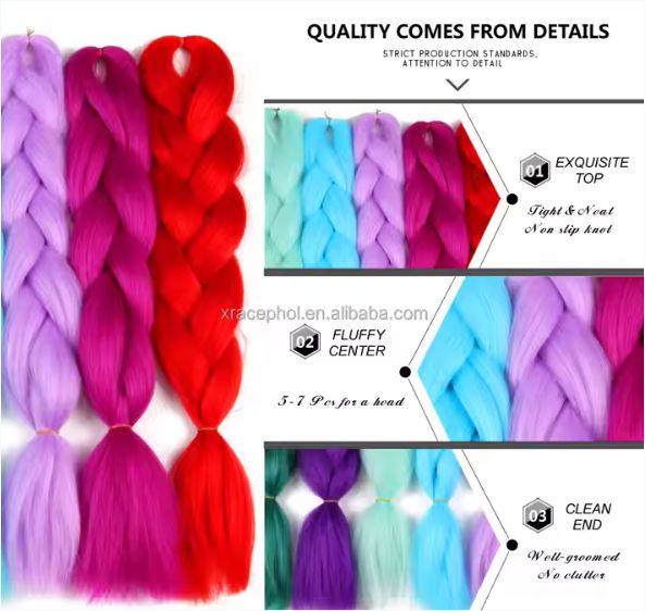Pre-Stretch Jumbo Wicks for Braids
