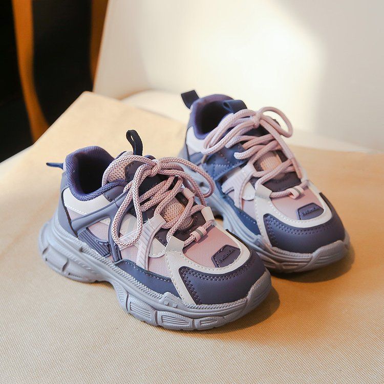 Girl Daddy shoes 2024 autumn new children's shoes breathable sports shoes YQ-289WANG