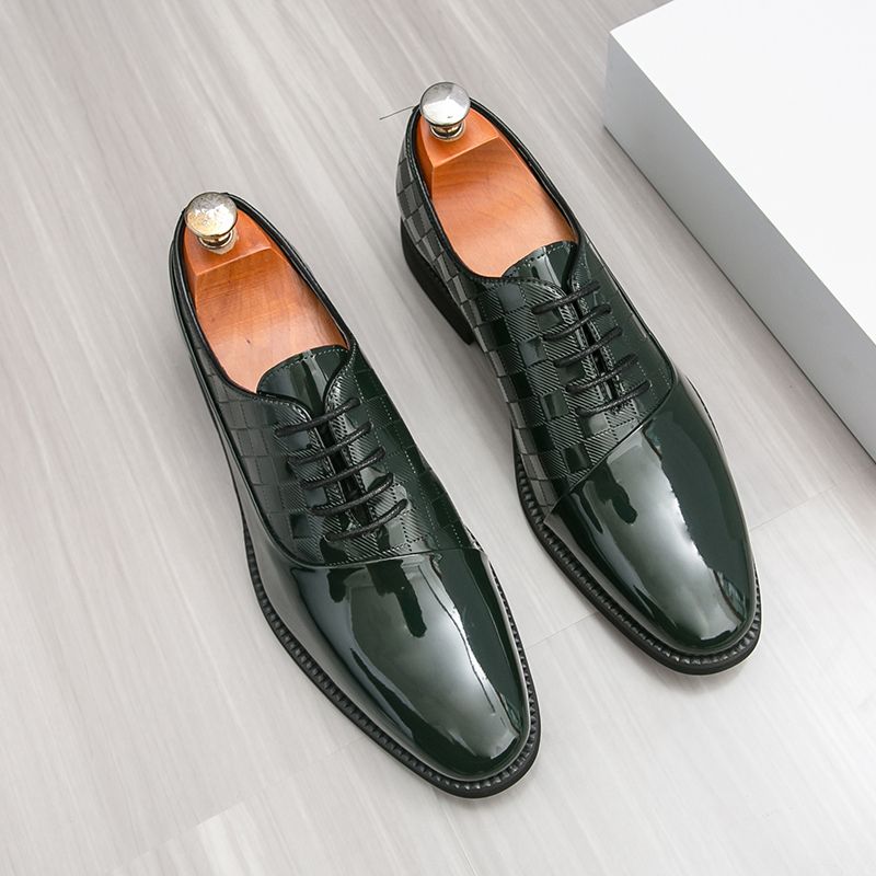 Men Patent Leather Formal Shoes Man Luxury Elegant Dress Shoe Male Footwears The Suit For Official Office Wedding Party Business