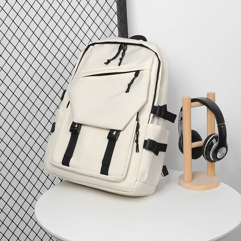 Backpack trend backpack simple couple backpack junior high school high school college student backpack fashion large capacity