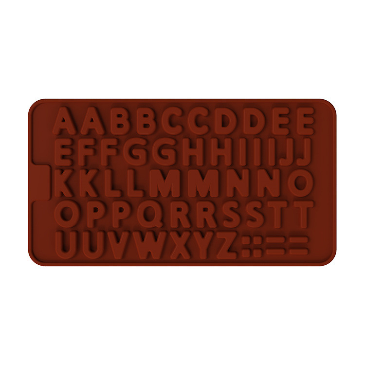 Wocuz 26 Cavities Crayon Letter Silicone Mold Larger Alphabet Baking Silicone Mold Abc Kitchen Utensils Cake Pan Candy Making Supplies For Biscuit Ice Cube Chocolate Resin Concrete
