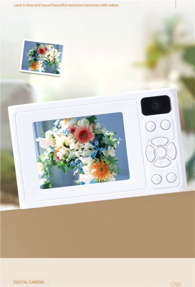 New CCD Digital Camera, Student and Children's Selfie Recorder, Portable Card Camera