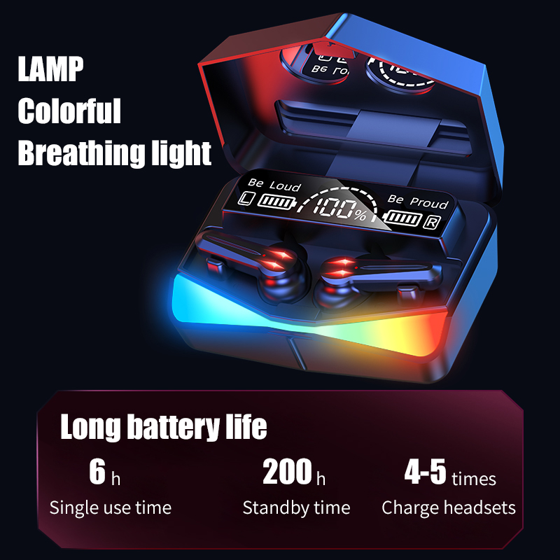 Game/music mode Low-Latency Bluetooth Earphones TWS 5.1 Wireless Microphone Touch Control