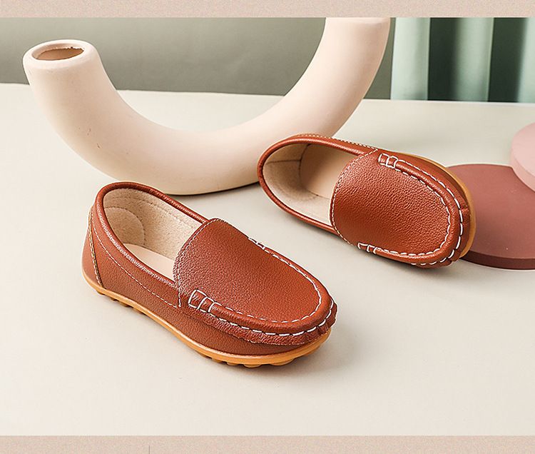 Loafer Kid Unisex Children's Casual Versatile Small Leather Shoes