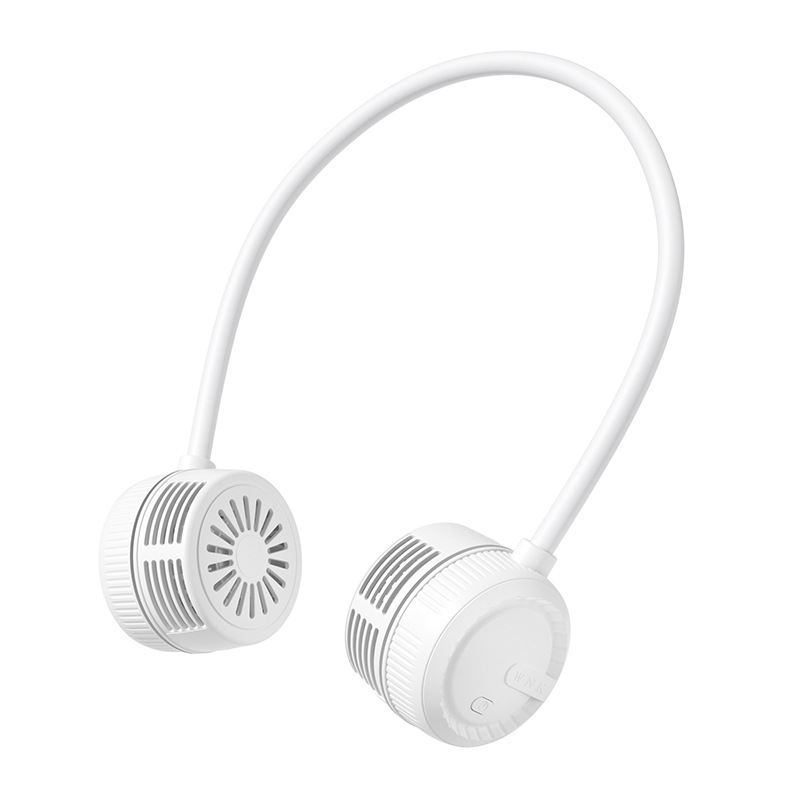 Portable neck fan, air conditioning fan, foldable neck fan, silent portable mini wearable battery powered USB charging 360 degree rotating fan