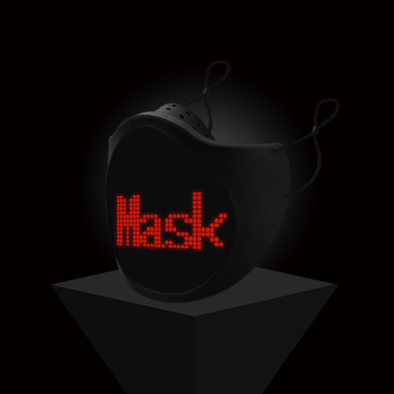 AUNONT brand new full-color dynamic luminous mask mobile phone APP control flashing mask Customizable Bluetooth LED mask APP control for carnivals and festivals