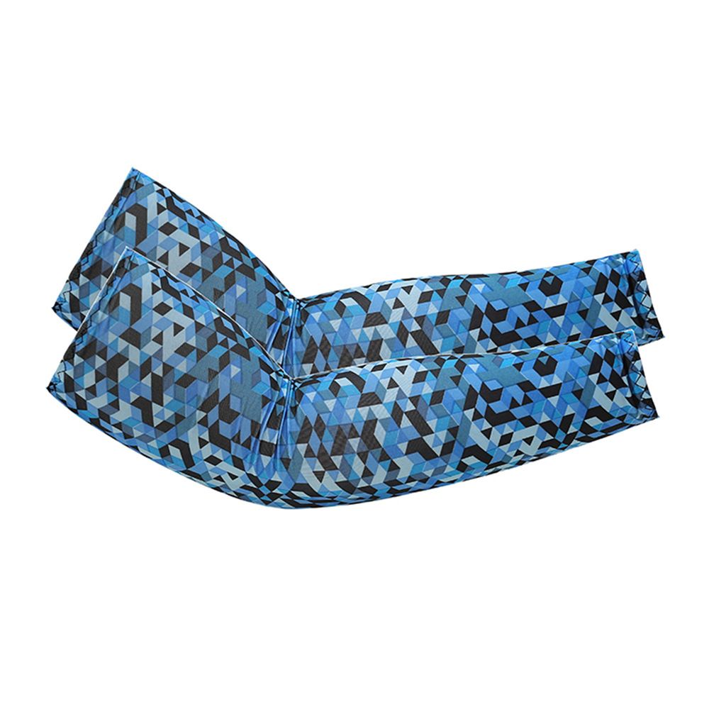 Outdoor UV Protection Ice Silk Arm Sleeves, Breathable Sweat Absorbent Cooling Sleeves for Cycling Running Hiking, Stretchy Sunblock Covers for Men Women, Multi-Color Options
