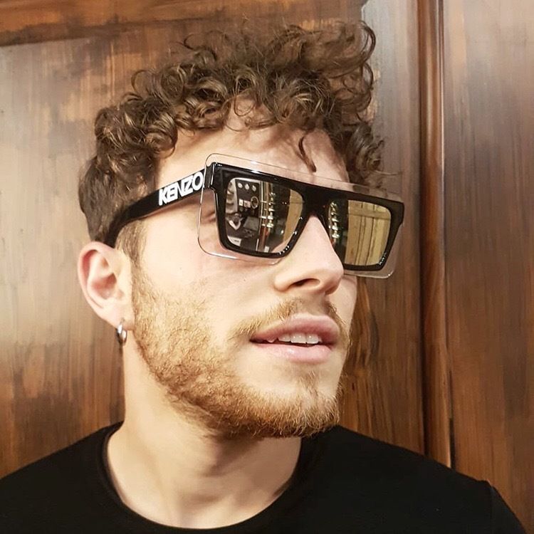9081 Men's and Women's New Retro Dual Color Patchwork Sunglasses, Outdoor Cycling Sunglasses