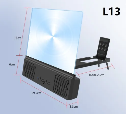 14" Screen Magnifier For Cell Phone,-3D HD Magnifing Screen Enlarger