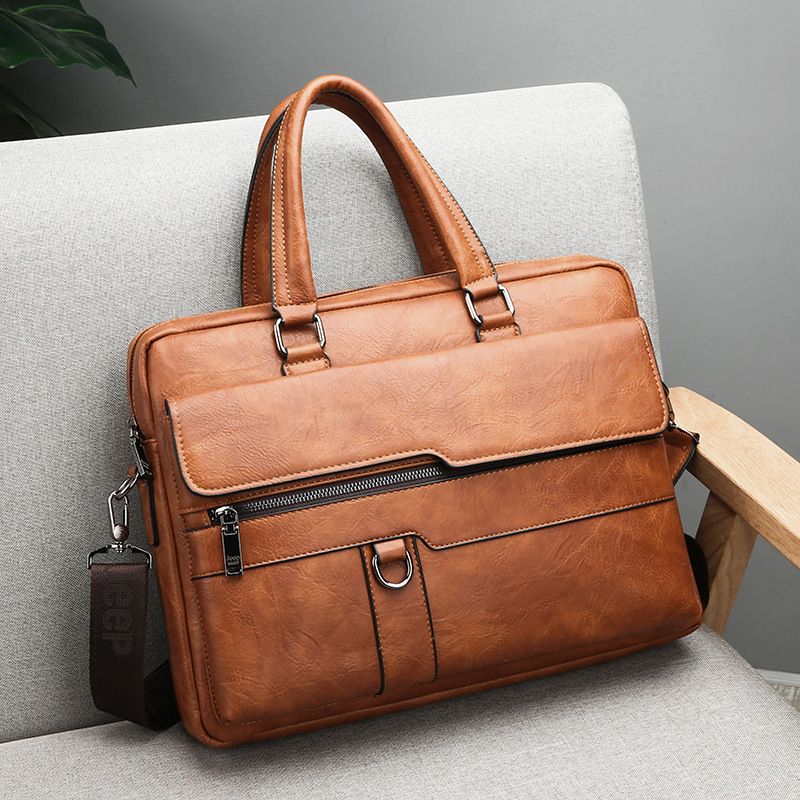 New men's briefcase computer crossbody business leisure business travel office shoulder bag 069-1109