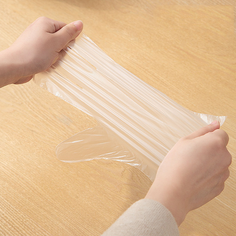 NC1123 100/200 PCS Disposable Gloves Transpraent Sanitary Edible Multi-Functional Gloves For Kitchen Cooking Household Cleaning Eco-Friendly
