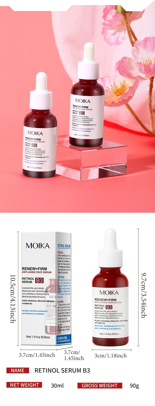 MOIKA Retinol B3 Essence Hydrating, Moisturizing, Locking Water, Anti-wrinkle and Firming