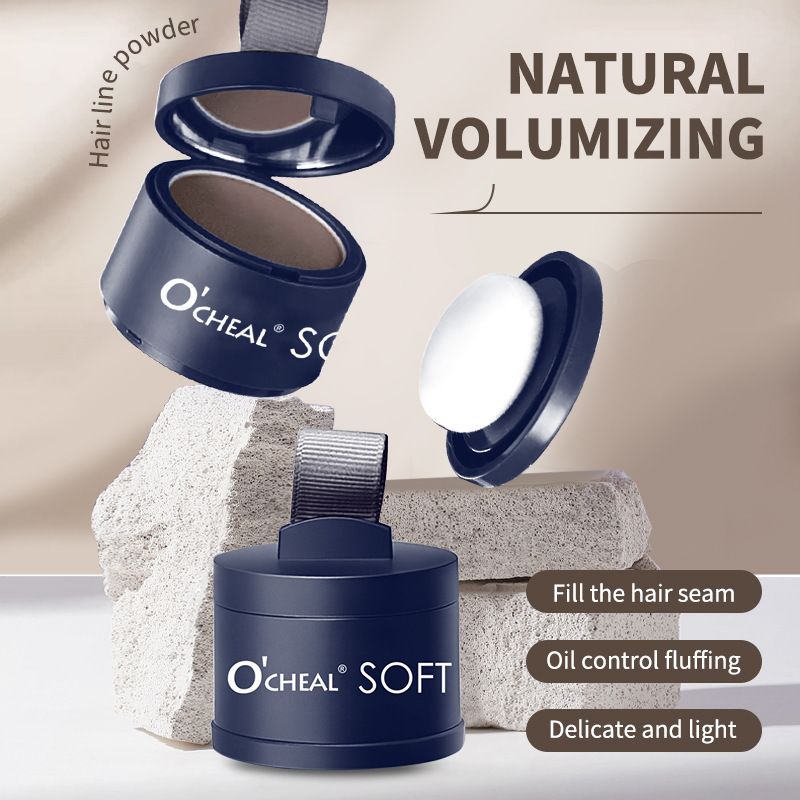Hairline Powder Dark Brown, Waterproof Hair Fibers for Thinning Hair, Instantly Root Touch Up Hair Color for Gray Hair Coverage, Long Lasting Hair Line Shadow Toppers Powder for Men and Women