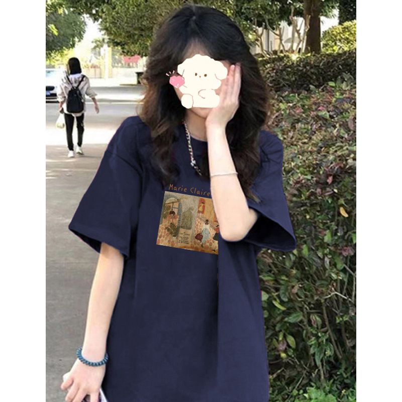 05140377 Plain Color Women'S T-Shirts Plus Size Shirts Women Cotton Over-sized T-shirt With Cotton T-Shirt