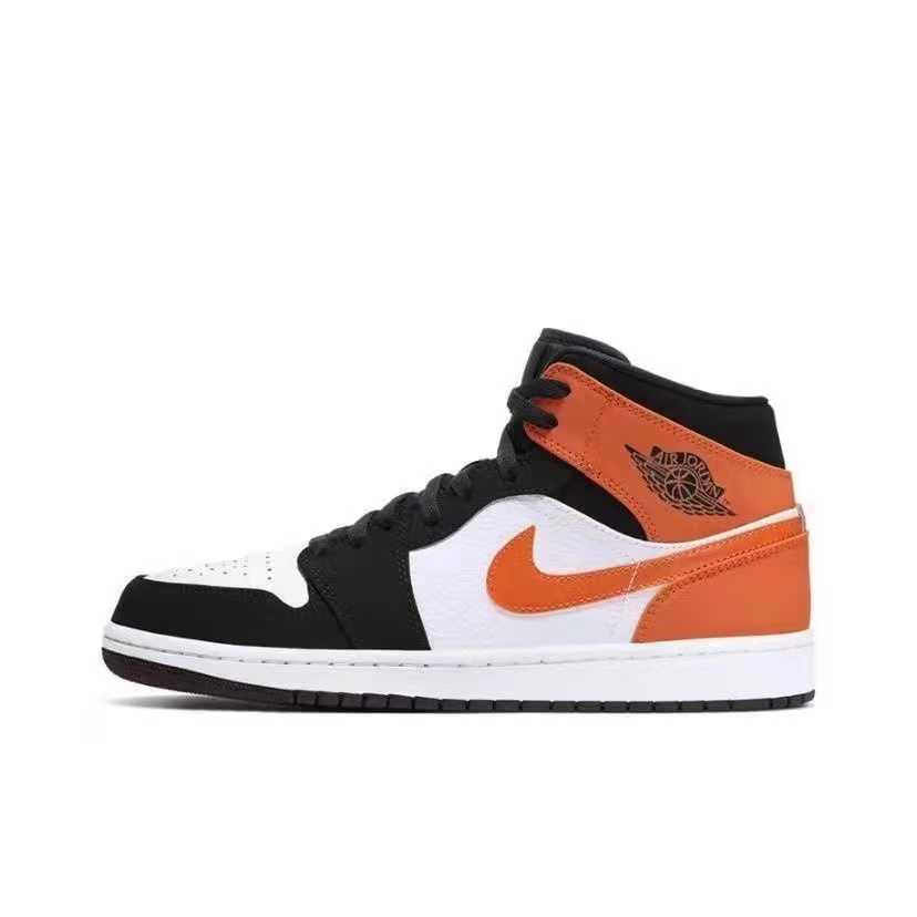 NIKE AJ-1 Orange Fashion Trend High top Running Basketball Shoes Unisex Casual Shoes