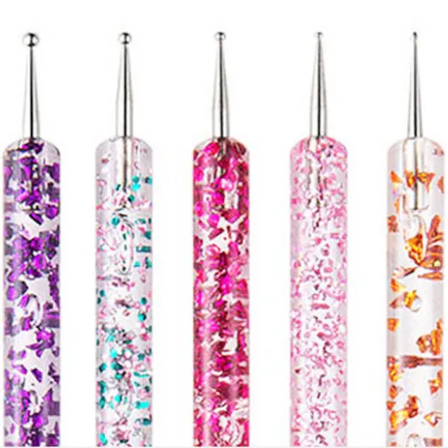 5PCS Nail Art Dotting Pen Dual-ended Drawing Painting Dotting