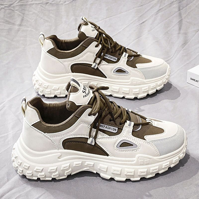 8909 Men's New Breathable Casual Sneakers Versatile Non-Slip Platform Hiking Shoes