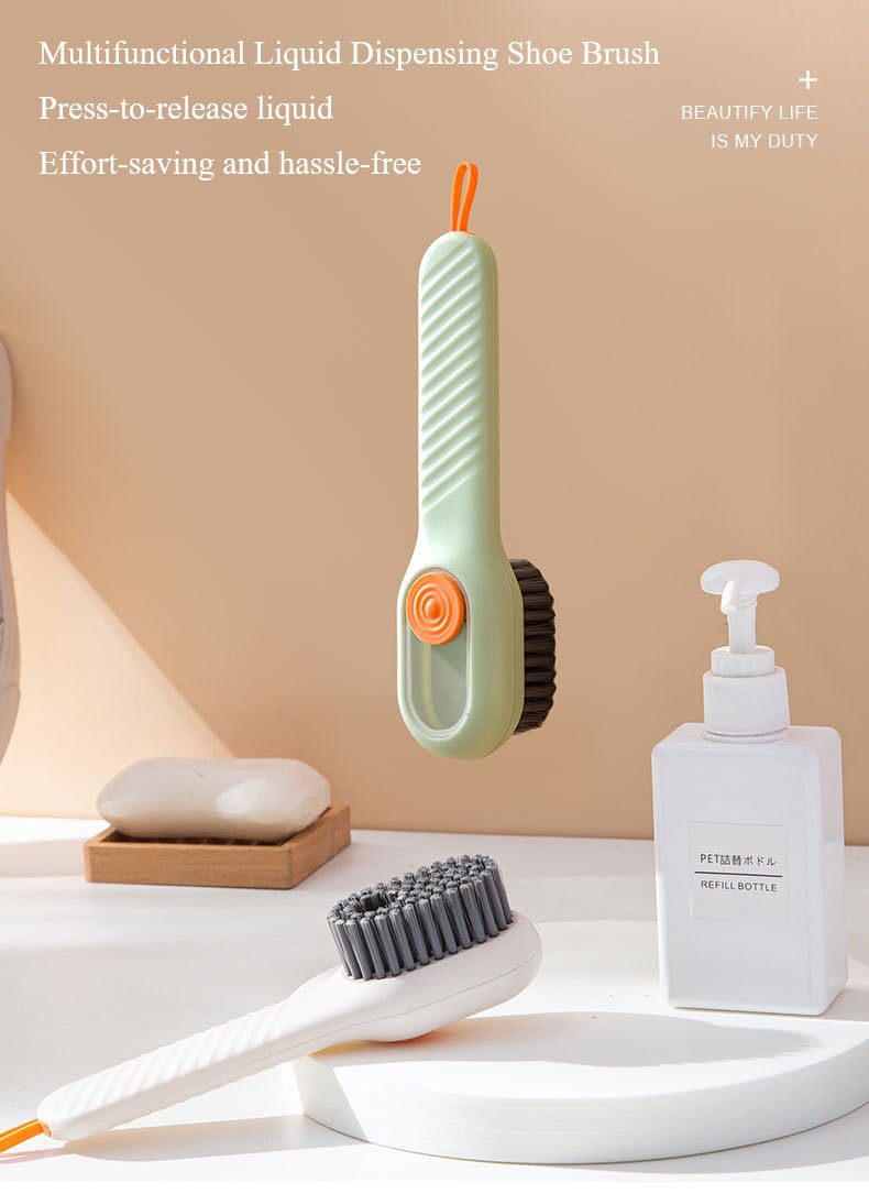 Multi-function liquid shoe brush, household press liquid washing shoe brush, shoe brush, tool press soft sweater cleaning brush
