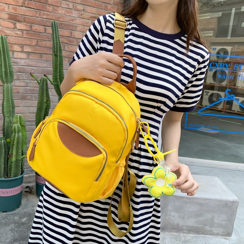 MLX5818A Women's New Casual Travel Backpack Solid Color Large-Capacity Backpack