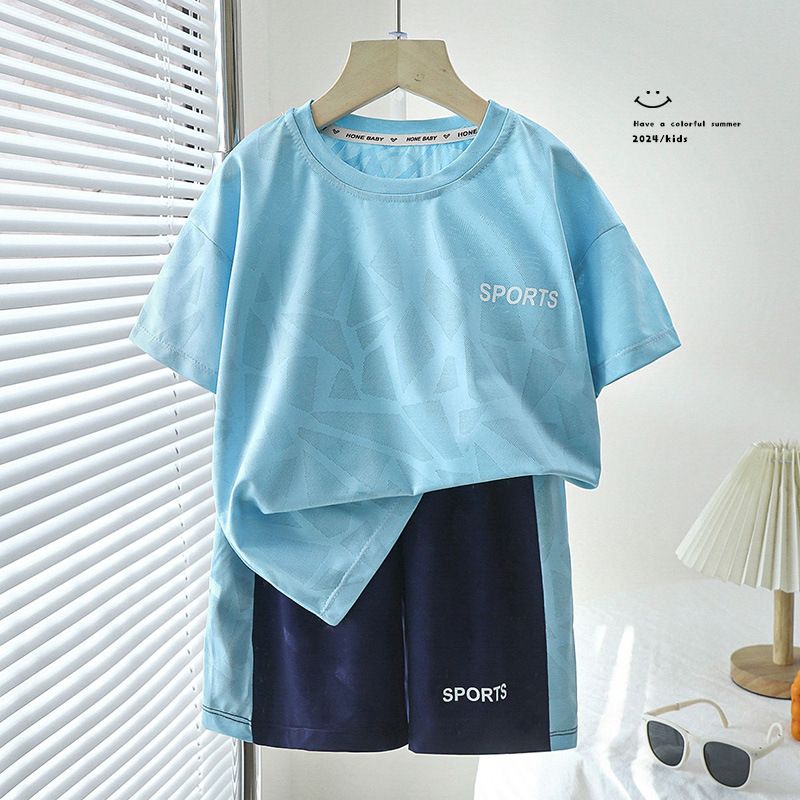 Children's summer quick-drying set Boys breathable mesh sports ball suit baby girls TJLM241