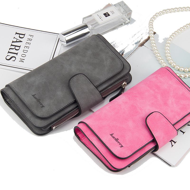 N2345 Women's Long Buckle Wallet Multi-Card Clutch