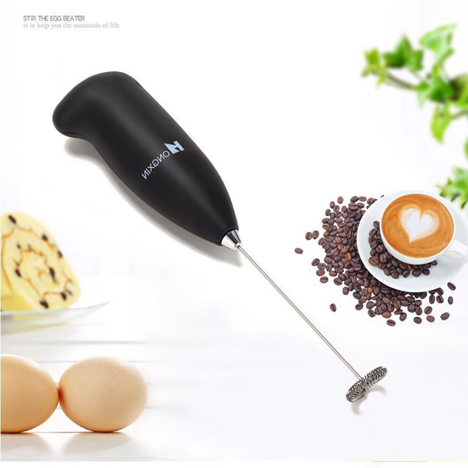 Milk Frother Handheld Mixer Foamer Coffee Maker Egg Beater Chocolate/Cappuccino Stirrer Mini Portable Blender Kitchen Whisk Tool