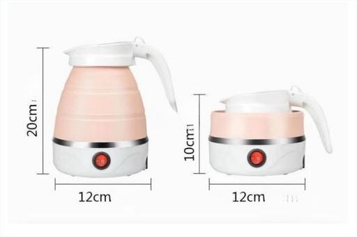 Genetic Electric Foldable Silicon Kettle - 0.6 Liters - Pink