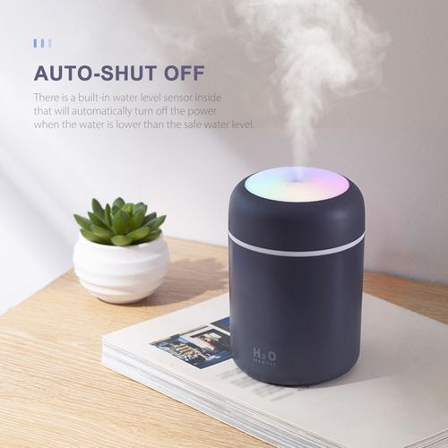 TiLECC 300mL USB Air Humidifier Colorful Light Quiet