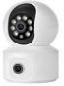 Indoor Pan/Tilt Smart Security Camera, 1080p HD Dog-Camera,2.4GHz with Night Vision,Motion Detection for Baby and Pet Monitor, Cloud & SD Card Storage, Works with Alexa& Google Home (EC70), WhiteWhite