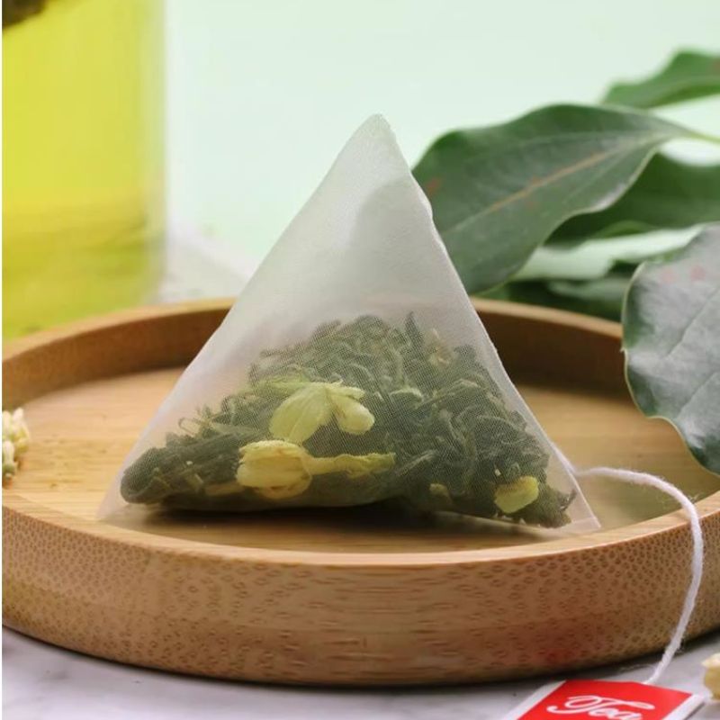 Chinese Tea 50 bags/bag Jasmine green tea Cold brewed tea CRRSHOP Exclusive for milk tea shops Triangle tea bag combination bagJasmine green tea  1 pack