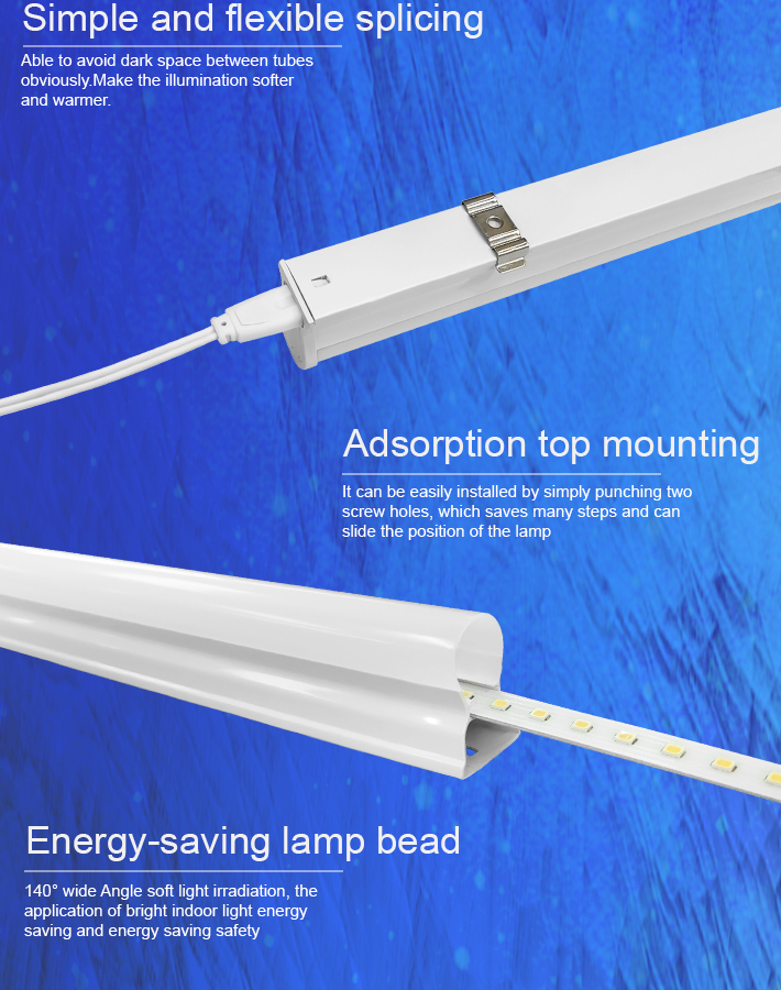 AUERTU Integrated LED Tube T5 18W Light Lamp for Indoor Lighting