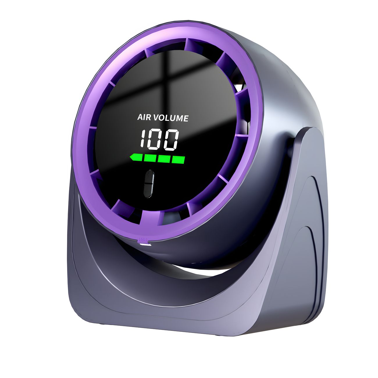 New desktop USB desktop fan high-speed 100-speed multi-function digital display office home wall-mounted small fan