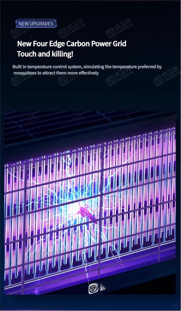 Solar-powered mosquito-killing lamp, outdoor courtyard and garden, outdoor waterproof fly-killing lamp, mosquito-repelling, camping, orchard, insect trapping and killing wonder