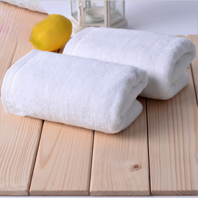 Cotton Thickened White Towel, Star Hotel Towel 1/Pcs