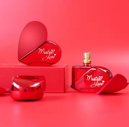 MAIDEN ANNA Mini Private Lady Perfume Fruity Floral Woody Spray 50ml Heart Shape For Valentine's Day Gifts