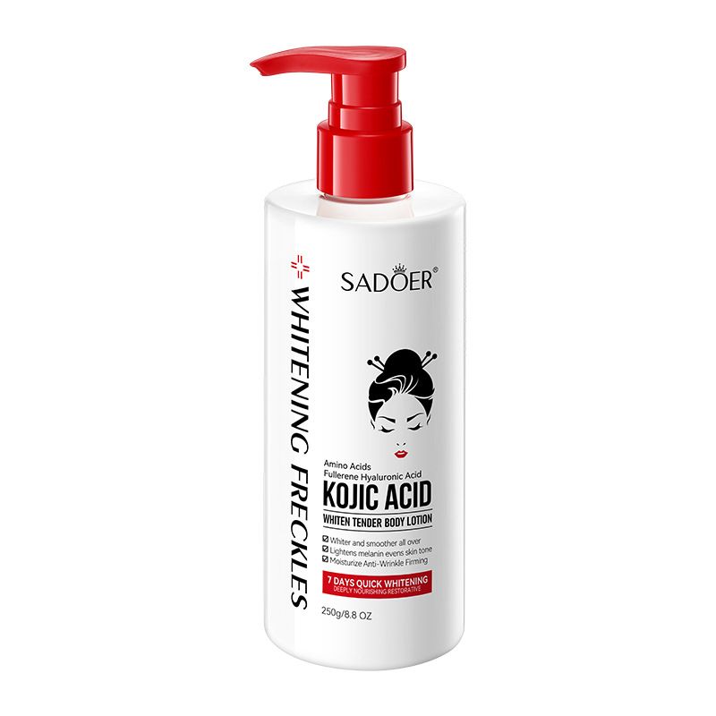 【2 bot. 86GHS (43GHS/bot.); 5 bot. 188GHS (37.6GHS/bot.)】SADOER Kojic acid whitening and tender body lotion hydrating moisturizing whitening body lotion