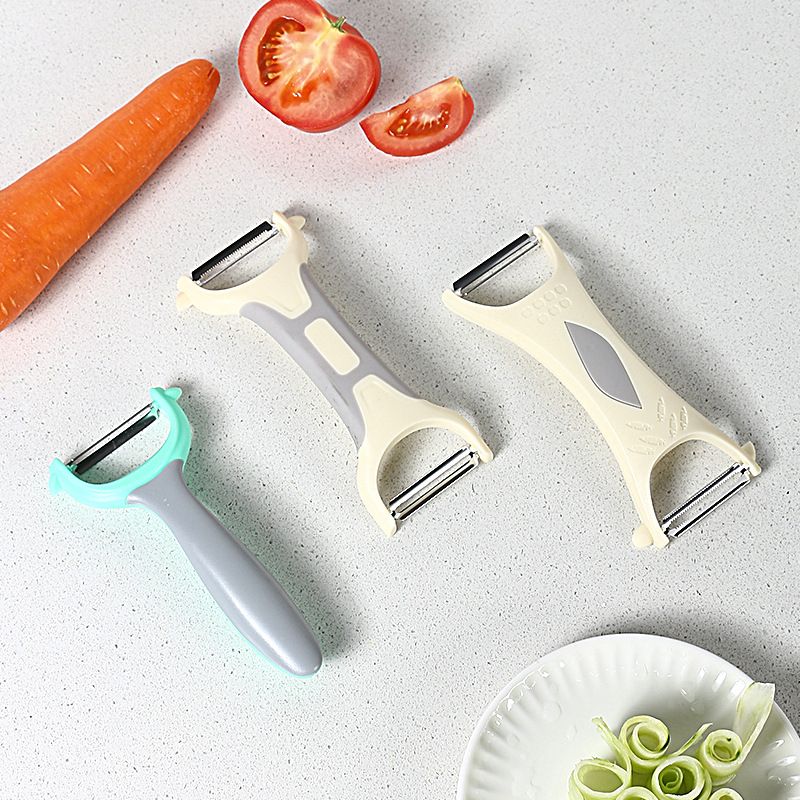 KM-2015 Stainless Steel Potato Peeler Round Multi-function Peeler Potato Peeler Slicer Cutter