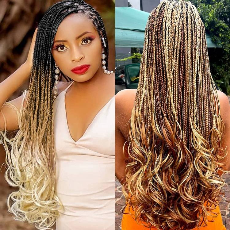 Wigs female French Curly hair Crochet needle weave Hair 2-piece set Curly hair Braid cauda equina big roll cauda equina CRRSHOP women beauty care hair dressing wig