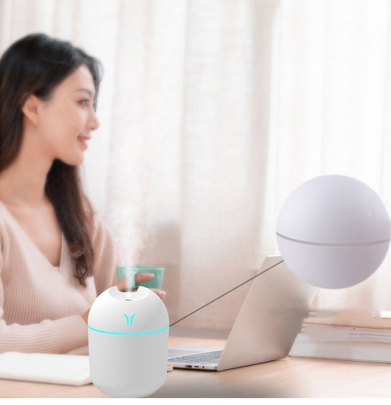 250ML Mini Air Humidifier USB Car Purifier With LED Lamp