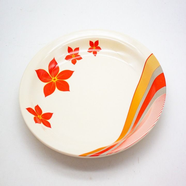 1-piece GR Household Plastic Tableware Super Ultra Design 10.5 inch Dinner Dish Plate