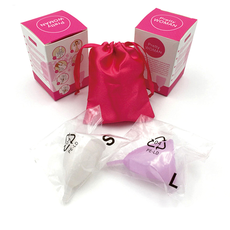Menstrual Cup Silicone Women's Menstrual Cup Aunt Menstrual Cup Girls' Private Parts Menstrual Period Supplies Sanitary Napkins