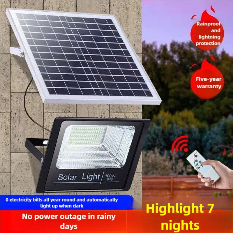 Wannilen Solar Outdoor Garden Light Home Waterproof Indoor LED Lighting Street Light Solar Light