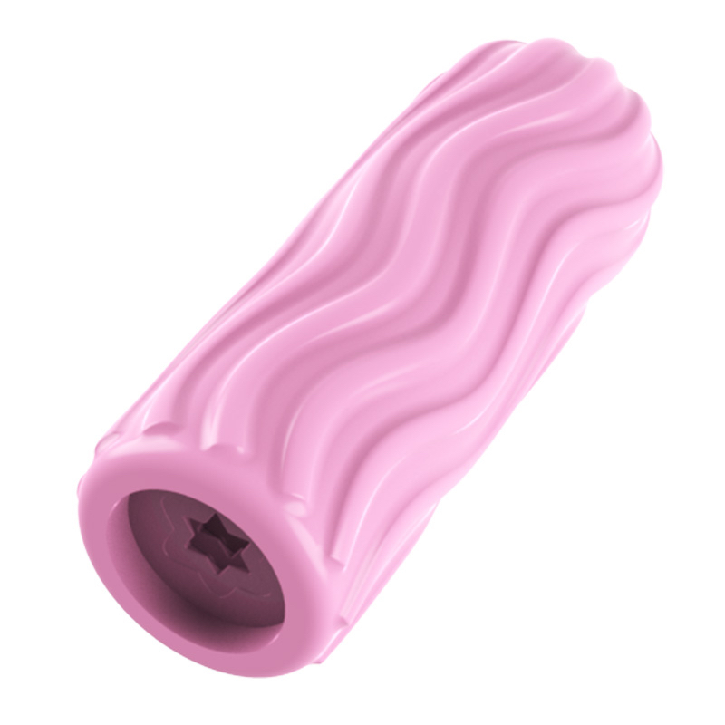 Sex Toy for Men, Adult Toy, Portable Masturbator, Male Masturbation Toy, Manual Sucking Extrusion Stroker, Pocket Pussy, Tunnel Stroker, Vagina Textured, Two SidesPink 