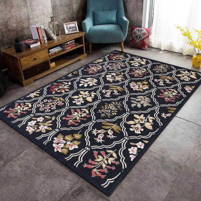 80*120cm,60*90cm,50*80cm,40*60cm Crystal velvet carpet, living room sofa, coffee table mat, bedroom, bedside carpet, study, office carpet CRRSHOP free shipping floor mat 