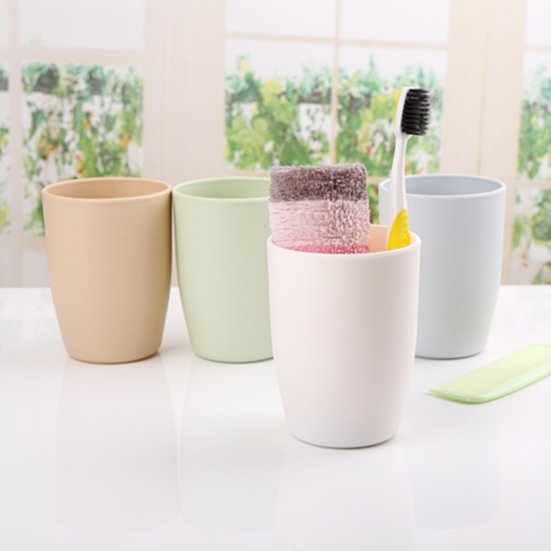 H220 Unbreakable Reusable Mouth Washing Cups, Plastic Toothbrush Cup Holds Normal Toothbrushes, Spin Brushes, and Toothpaste